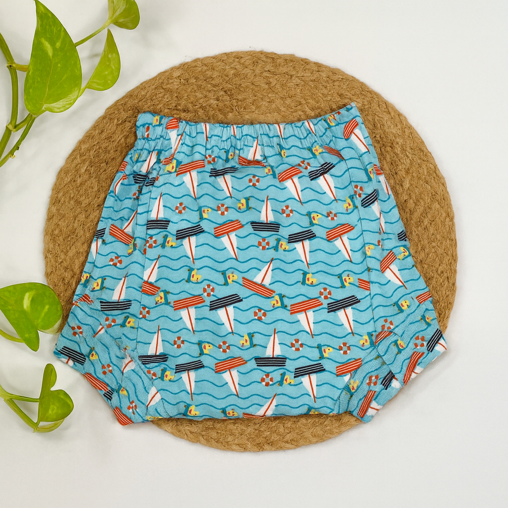 Soft Cotton Padded Underwear for Babies | Washable Training Panty-Bule Ship code: nbe, diaper,Knit